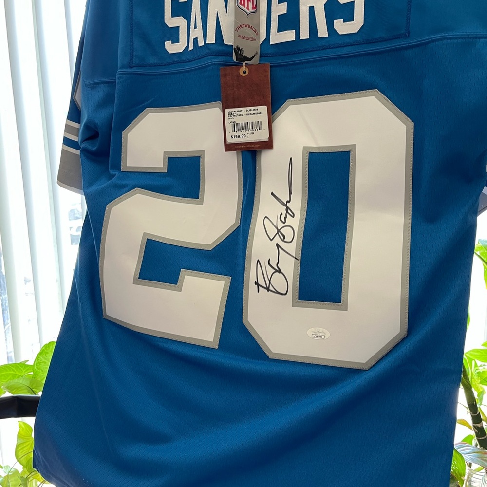 NFL Blue Jersey with White Number